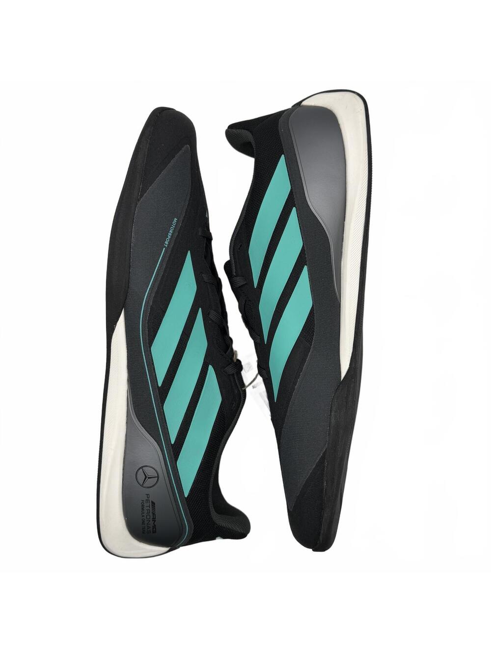 Mercedes AMG PETRONAS F1 Team × adidas Feroza Base Black JQ3273 Men's Size 12.5